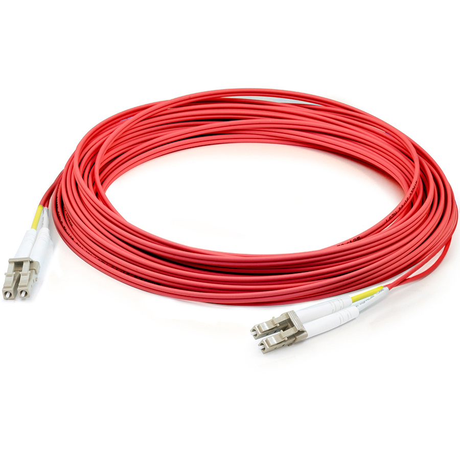 AddOn 3m LC to LC Red OM1 Duplex OFNP (Plenum-Rated) Fiber Patch Cable