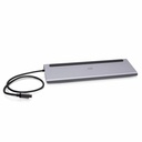 C2G USB-C® 10-in-1 Triple Display Docking Station with HDMI®, DisplayPort™, VGA, Ethernet, USB, SD Card Reader, 3.5mm Audio and Power Delivery up to 100W - 4K 30Hz