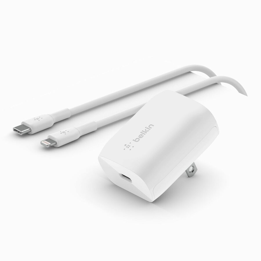 Belkin BoostCharge USB-C Wall Charger 20W (USB-C Cable with Lightning Connector included) - Power Adapter