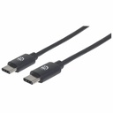 USB-C to USB-C Cable, 3m, Male to Male, 480 Mbps (USB 2.0), Hi-Speed USB, Black, Lifetime Warranty, Equivalent to USB2CC3M