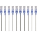 Monoprice 10-Pack, SlimRun Cat6A Ethernet Network Patch Cable, 5ft Gray