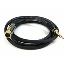 Monoprice 6ft Premier Series XLR Female to 1/4inch TRS Male 16AWG Cable (Gold Plated)