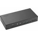 Kensington SD4880P EQ USB-C 10Gbps Quad Monitor 17-in-1 Driverless Docking Station with 100W Power Delivery - DP/HDMI - Windows