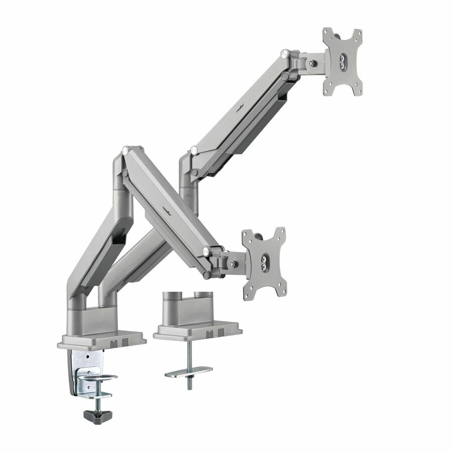 Rocstor ErgoReach Mounting Arm for Monitor - Silver - Landscape/Portrait