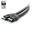 C2G Performance Series 12ft Certified Ultra High Speed HDMI Cable - 8K HDMI Cable - HDMI 2.1 - 12 ft HDMI A/V Cable for Audio/Video Device, Computer, Gaming Console, Display Screen, Media Player, Bluetooth Device, Mobile Phone - First End: 1 x HDMI Digital Audio/Video - Second End: 1 x HDMI Digital Audio/Video - 48 Gbit/s - Supports up to 7680 x 4320 - Gold Plated Connector - Black