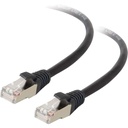 C2G 5 ft Cat5e Molded Shielded Network Patch Cable - Black - 5 ft Category 5e Network Cable - First End: 1 x RJ-45 - Male - Second End: 1 x RJ-45 - Male - Patch Cable - Plenum - Black