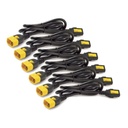 APC by Schneider Electric Power Cord Kit (6 EA), Locking, C13 to C14, 0.6m