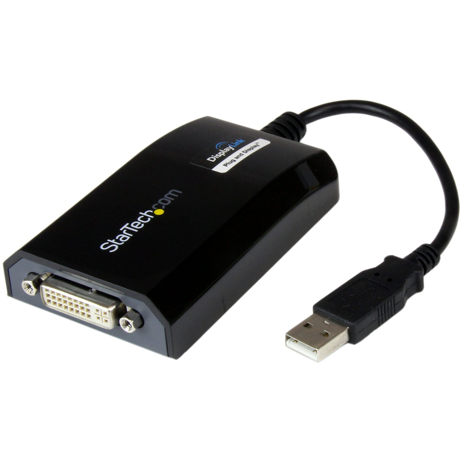 StarTech USB to DVI Adapter - External USB Video Graphics Card for PC and MAC- 1920x1200