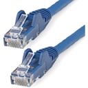 StarTech 25ft (7.6m) CAT6 Ethernet Cable, LSZH (Low Smoke Zero Halogen) 10 GbE Snagless 100W PoE UTP RJ45 Blue Network Patch Cord, ETL