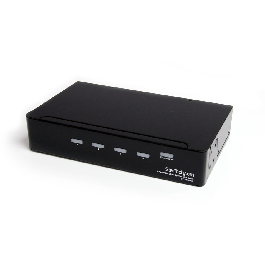 StarTech HDMI Splitter 1 In 4 Out - 1080p - 4 Port -Mounting Brackets - 1.3 Audio - HDMI Multi Port - HDMI Audio Splitter, TAA