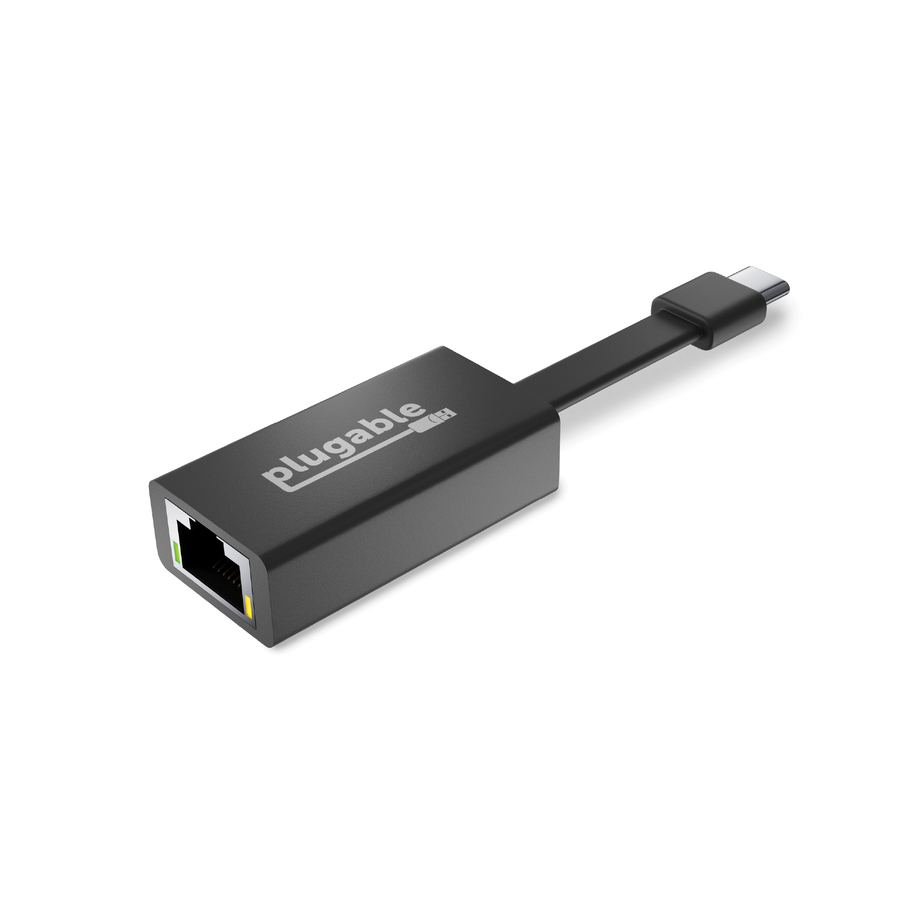 Plugable USB C to Ethernet Adapter, Fast and Reliable Gigabit Speed - Thunderbolt 3 to Ethernet Adapter Compatible with Macbook Pro, Windows, macOS, and ChromeOS, Driverless
