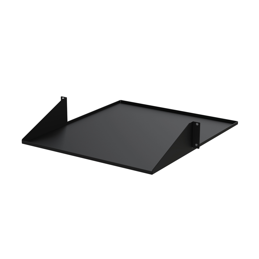 StarTech.com 2U 19" 2-Post Network Rack Shelf 20in Deep Center Mount Cantilever Tray Rackmount for AV/Data Equipment 75lb Capacity - 2U 19in 2 Post network rack shelf/rackmount cantilever tray 20 in deep - Centre Mount - Universal fit in EIA 30 data/AV racks - w/mounting HW - Heavy-duty - Easy to install Durable SPCC commercial cold-rolled steel 75lb capacity Lifetime warranty