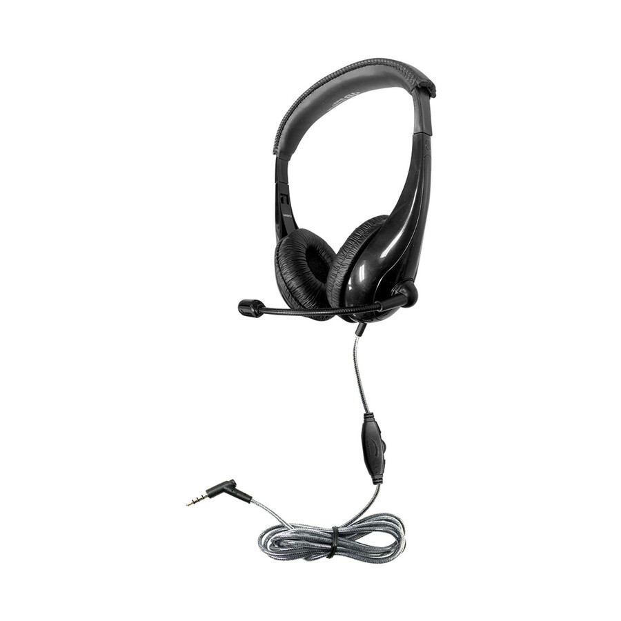 Hamilton Buhl Motiv8 Mid-Sized Headset With Gooseneck Mic And In-line Volume Control