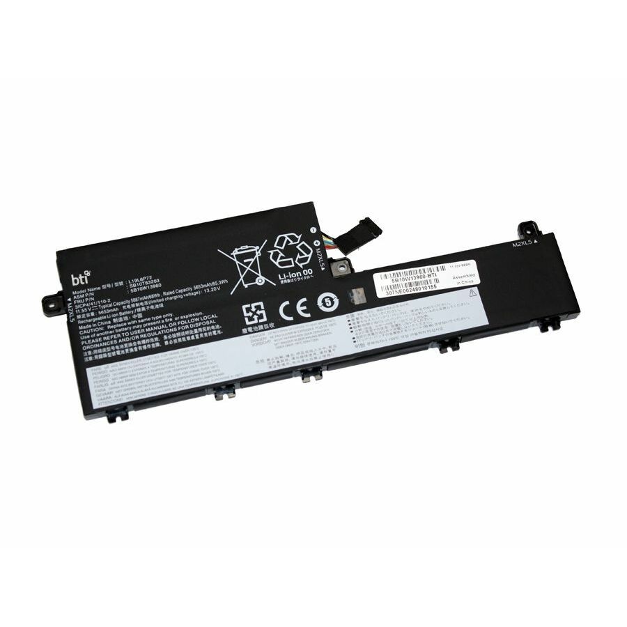 BTI 5B10W13960-BTI 11.55V 68WHR LI-ION BATTERY 5B10W13960, 5B10W13961, L19C6P72, L19L6P72, SB10T83203, SB10T83204