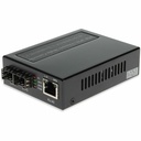AddOn 10/100/1000Base-TX(RJ-45) to 2 Open SFP Port POE+ Media Converter