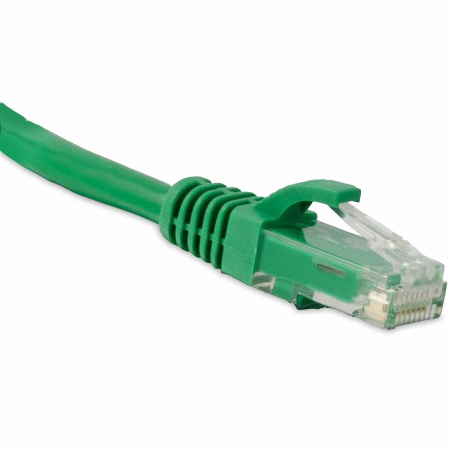 ENET Cat5e Green 6 Inch Patch Cable with Snagless Molded Boot (UTP) High-Quality Network Patch Cable RJ45 to RJ45 - 6In