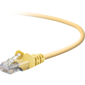 Belkin Cat. 5E Patch Cable - RJ-45 Male - RJ-45 Male - 25ft - Yellow
