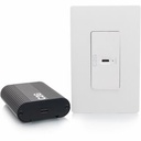 C2G Superbooster® USB Camera Extender Over Cat Single Gang Wall Plate to Box Kit