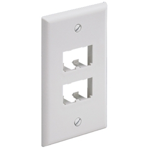 PANDUIT 4 Socket Mini-Com Classic Faceplate - 4 x Socket(s) - 1-gang - White