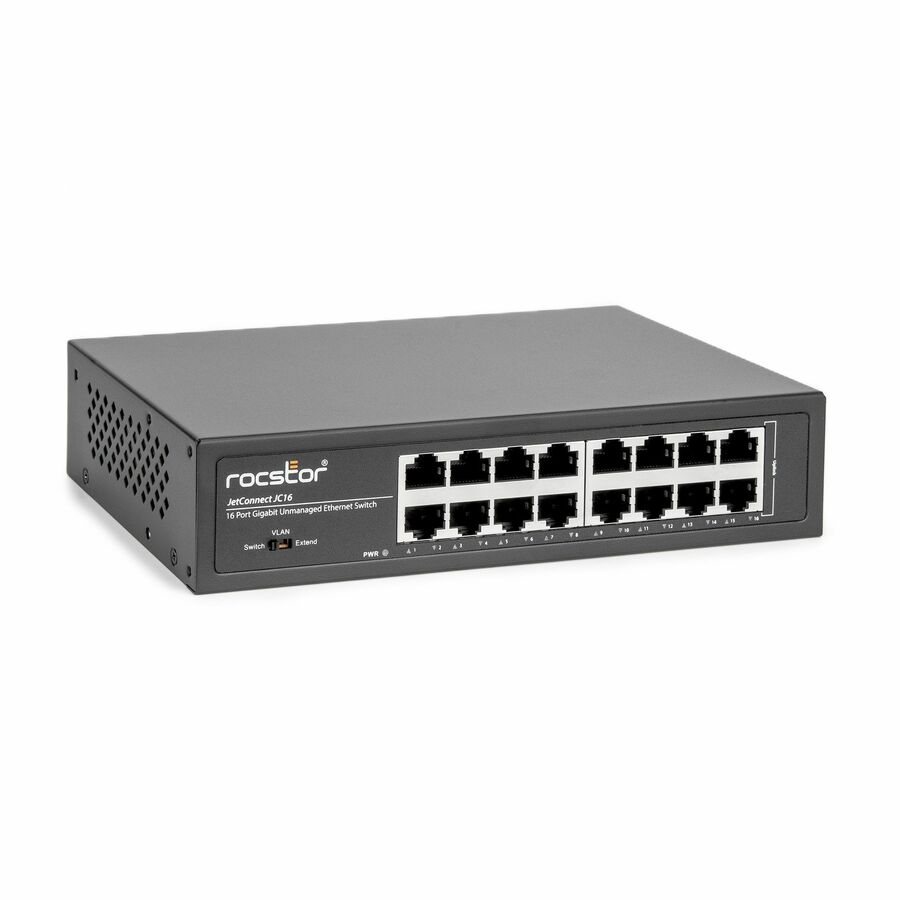 Rocstor JetConnect JC16 Unmanaged 16-Port Gigabit Switch