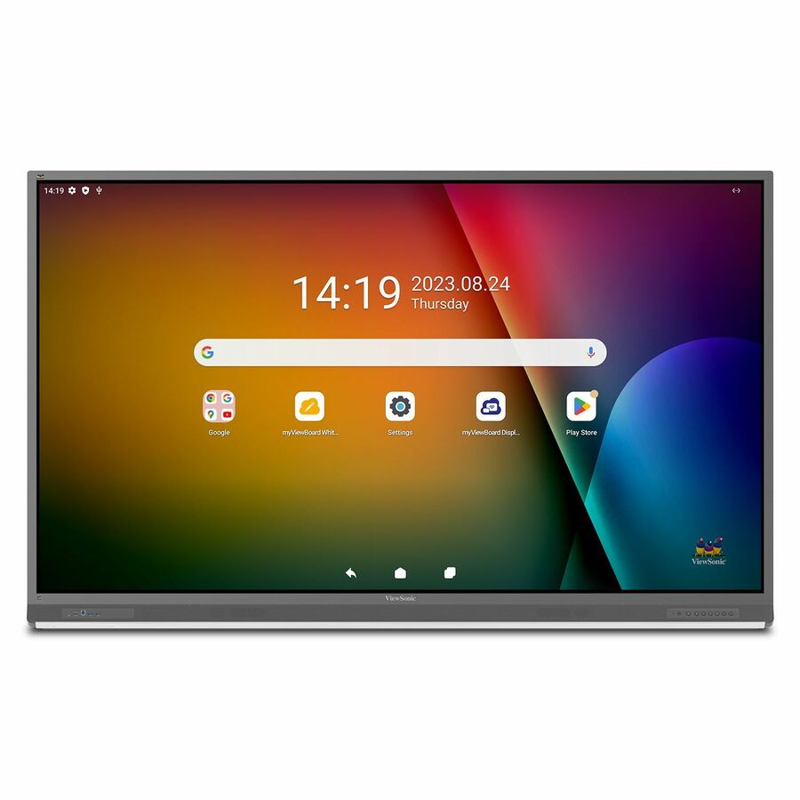 ViewSonic ViewBoard IFP8652-2ED - 4K UHD Interactive Display, Android EDLA-Certified, USB C, RJ45 - 350 cd/m2 - 86" - ViewSonic 86" Android EDLA-Certified ViewBoard Interactive Display