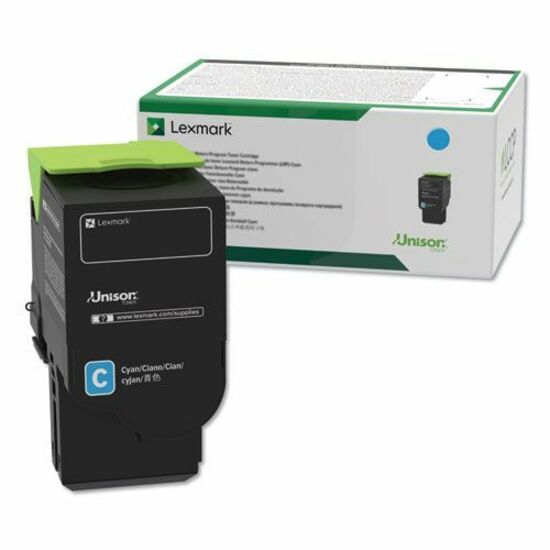 Lexmark Original Extra High Yield Laser Toner Cartridge - Cyan - 1 Each