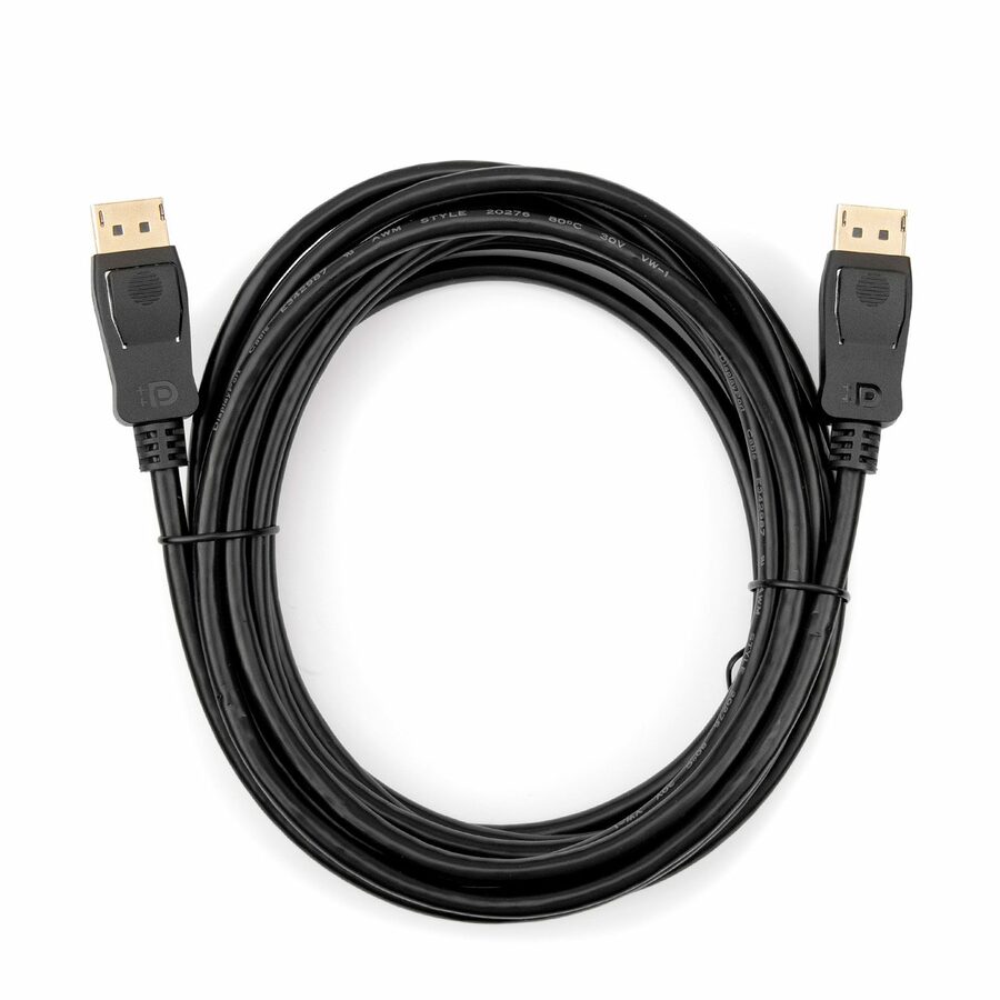 Rocstor Premium 15ft / 5m DisplayPort 1.2 Cable M/M - DisplayPort 4k - DisplayPort Male Digital Audio/Video - 15ft - Black- DP TO DP Cable 4Kx2K