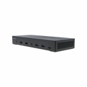 VisionTek VT4950 USB-C DisplayLink Docking Station with KVM Switch for Dual Laptops - Hybrid Workstation Triple Monitor Dock with HDMI & DisplayPort - 100W Laptop Charging for Windows and macOS
