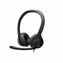 Logitech H390 Wired Headset for PC/Laptop, Stereo Headphones with Noise Cancelling Microphone, USB-A, In-Line Controls, Works with Chromebook