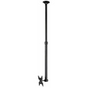 Atdec ceiling mount for medium display, long pole - Loads up to 55lb - Black - VESA 200x200