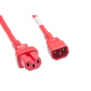 Unirise 10ft Red Power Cord C14-C15