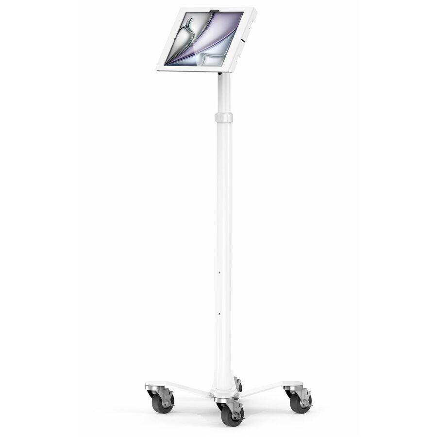 iPad Air M2/M3/M4 13" , Apex Enclosure Rolling Cart - Rise Freedom White