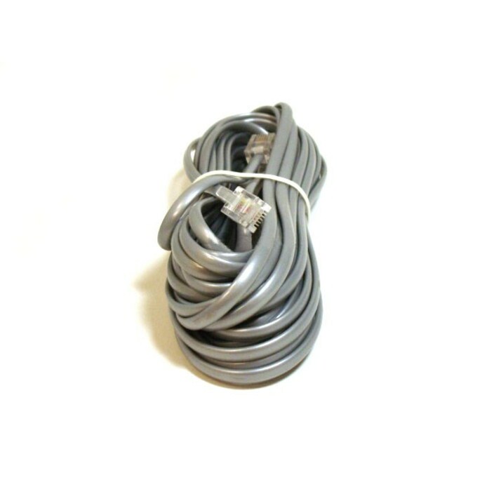 Monoprice Phone Cable, RJ11 (6P4C), Straight - 25ft for data