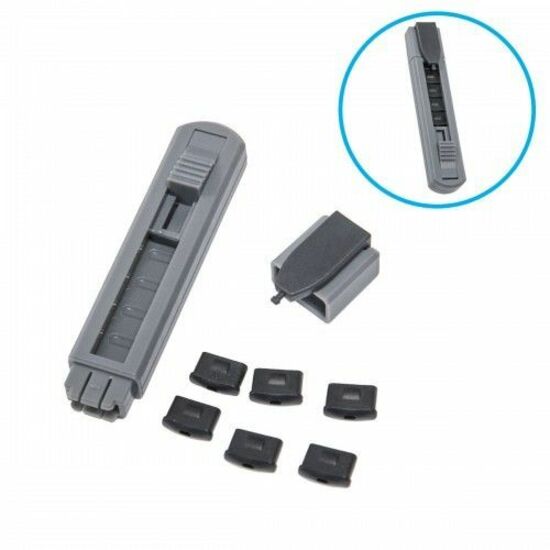 SYBA Multimedia 6 Piece USB-C Type-C Port Blocker with Removal Tool