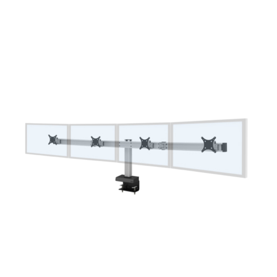 Innovative Bild Desk Mount for Monitor - Silver
