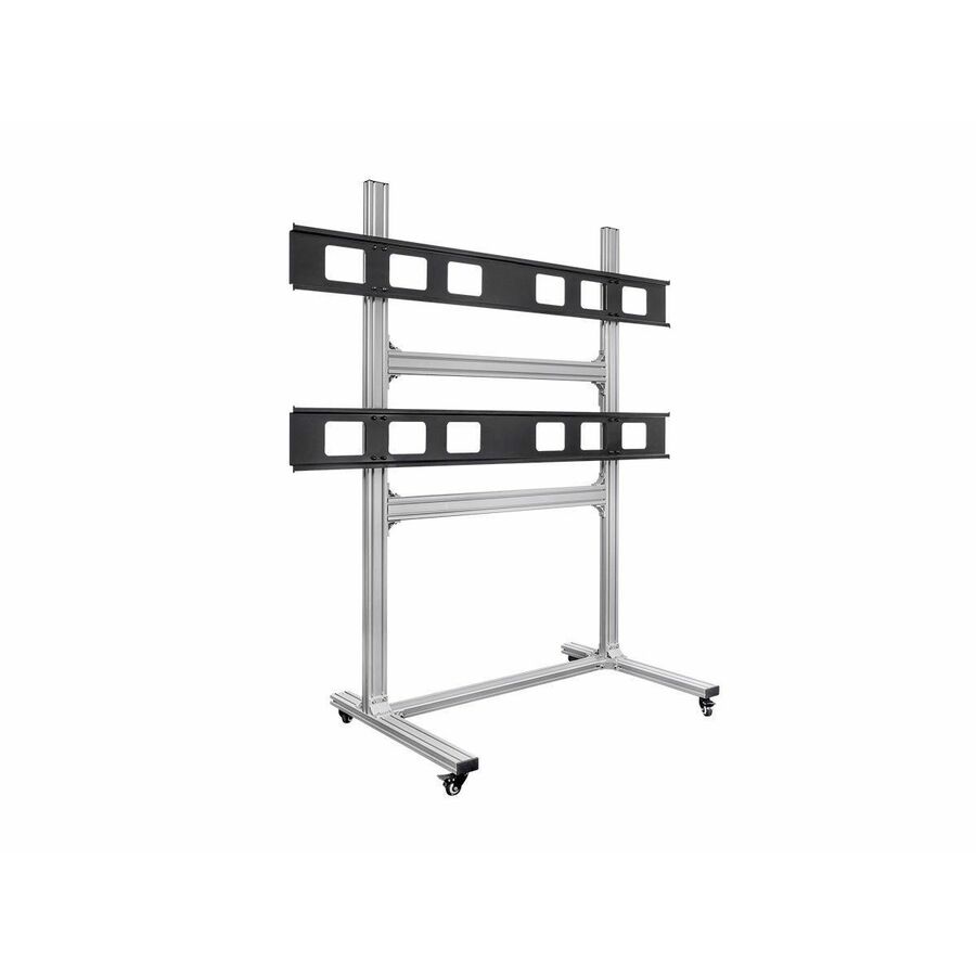 Monoprice Commercial Series 2x2 Video Wall Mount Bracket System Rolling Display Cart