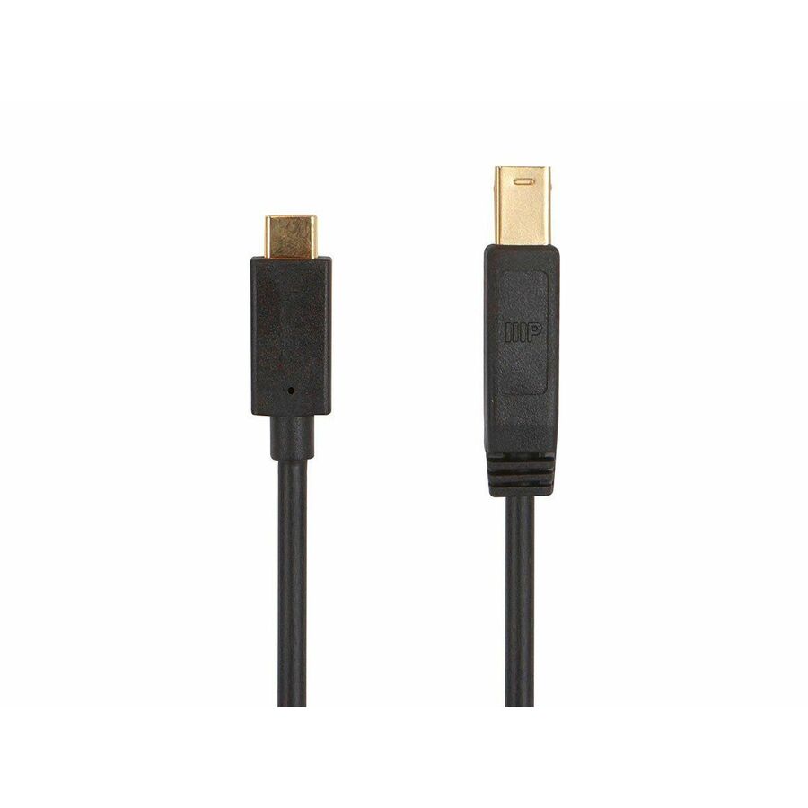 Monoprice Select USB 3.0 USB-C to USB-B Cable 1.5ft Black