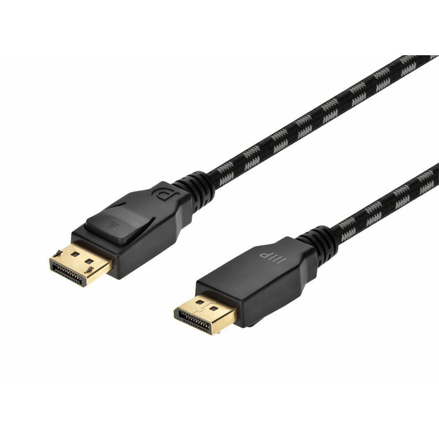 Monoprice Braided DisplayPort 1.4 Cable, 3ft, Gray