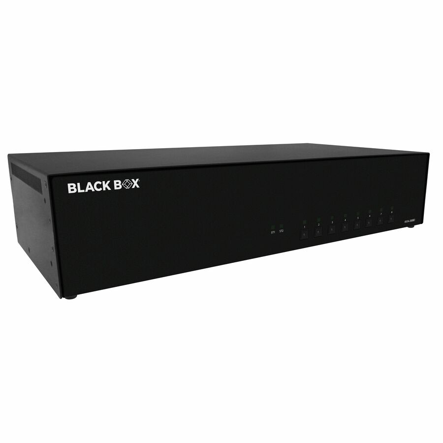 Black Box KVM Switch, NIAP 4.0 Certified - 8-Port, Dual-Monitor, DVI-I