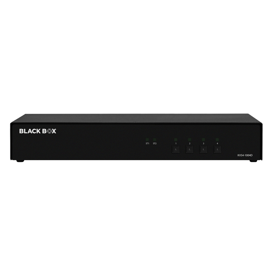 Black Box KVM Switch, NIAP 4.0 Certified - 4-Port, Single-Monitor, DVI-I