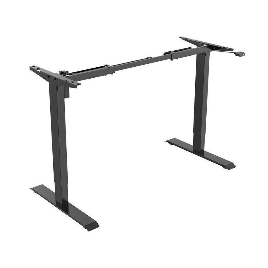Workstream Single Motor Back to Basics Electric Sit-Stand Desk, Black