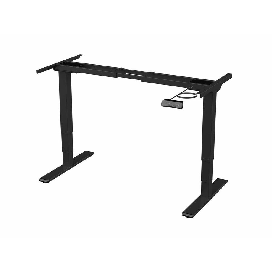 Workstream Dual Motor Height Adjustable 3-Stage Electric Sit-Stand Desk Frame, v2, Black