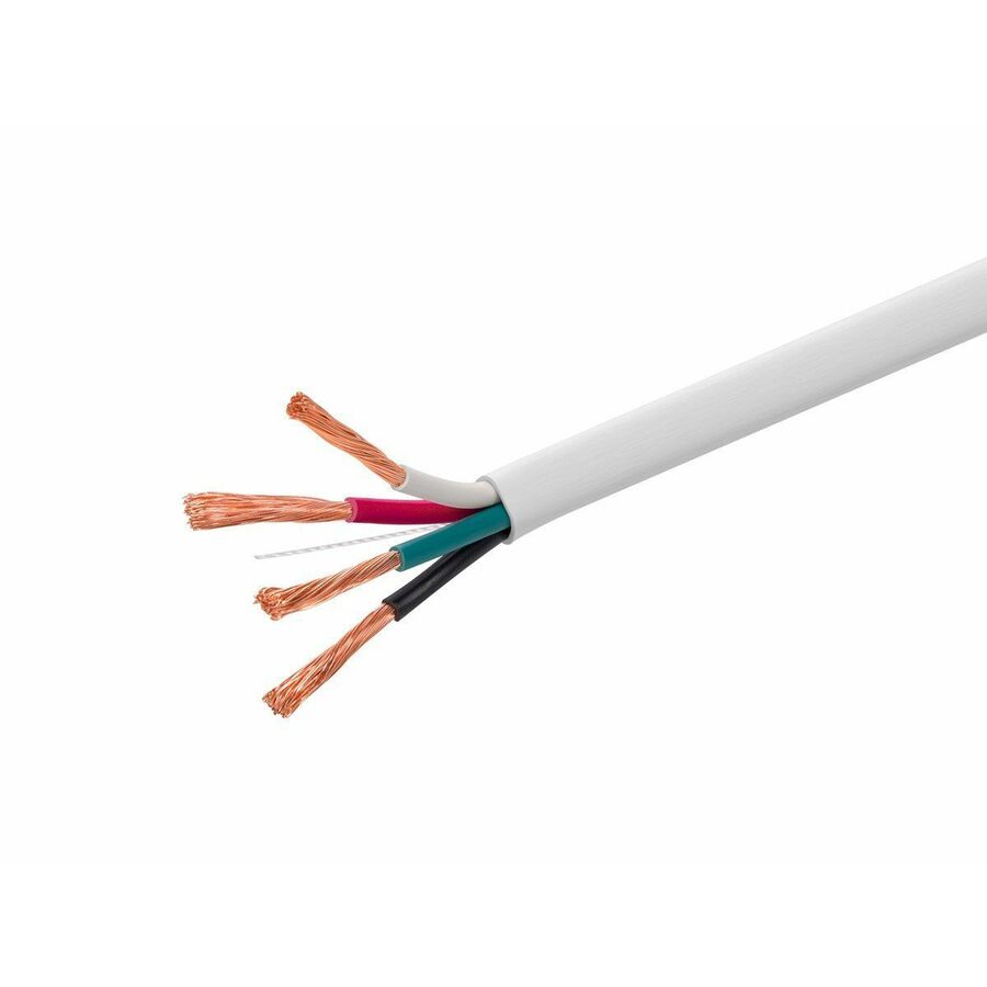 Monoprice Speaker Wire, CL3 Rated, 4-Conductor, 12AWG, 250ft, White