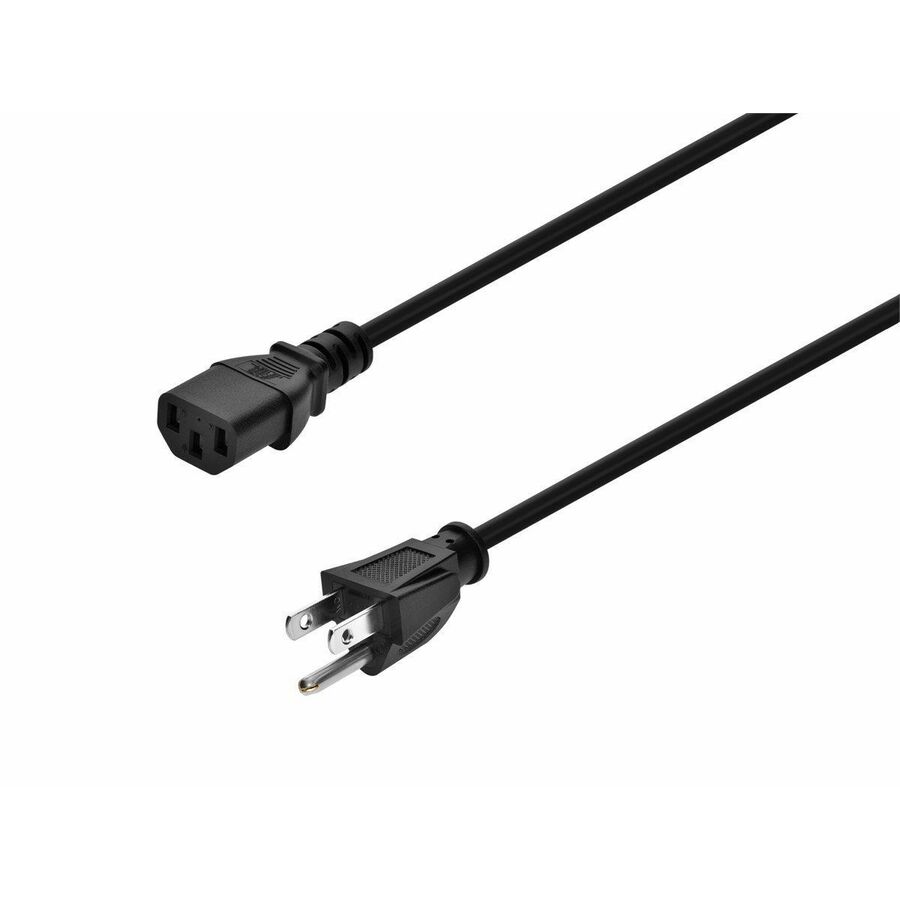 Monoprice Power Cord - NEMA 5-15P to IEC 60320 C13, 16AWG, 13A/1625W, 3-Prong, Black, 3ft