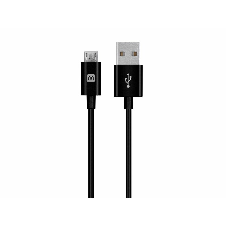 Monoprice Select Series USB-A to Micro B Cable, 2.4A, 22/30AWG, Black, 10ft