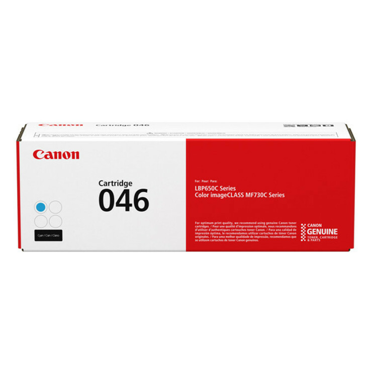 Canon 046 Standard Yield Laser Toner Cartridge - Cyan - 1 Each