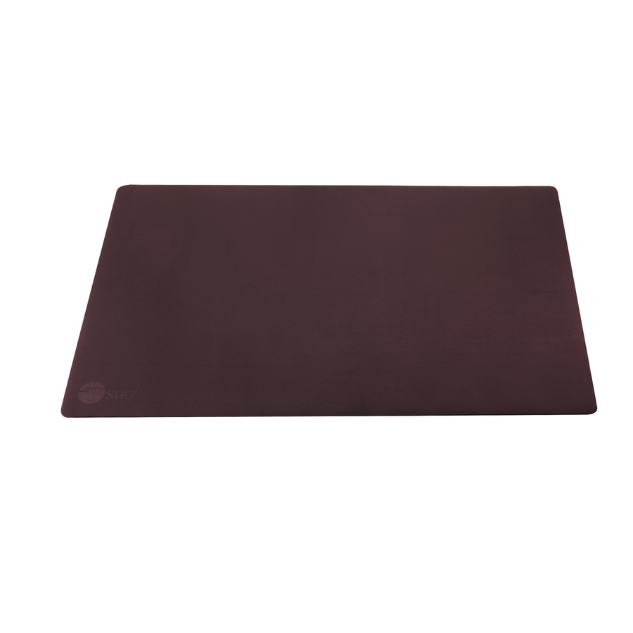 SIIG Large Artificial Leather Smooth Desk Mat Protector - Dark Brown