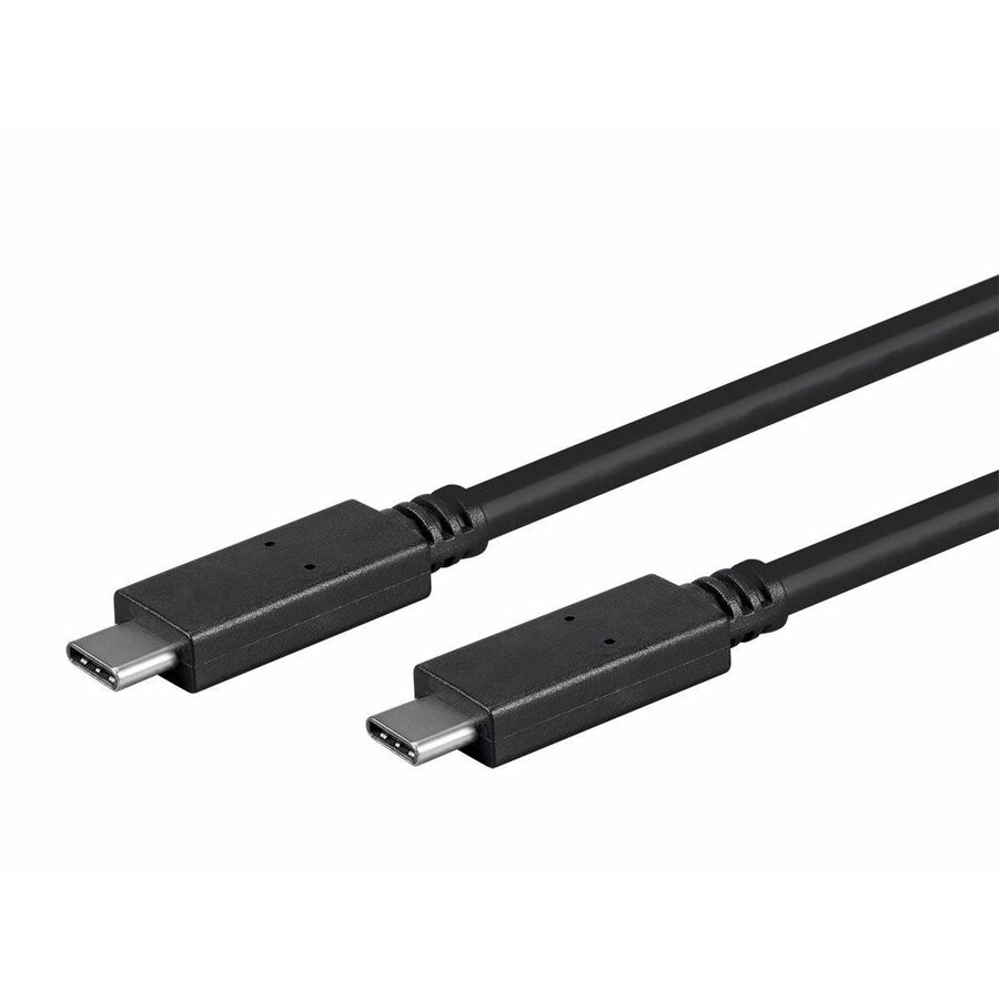 Monoprice Essentials USB-C to USB-C 3.1 Gen 1 Cable - 5Gbps 3A 30AWG Black 2m (6.6ft)