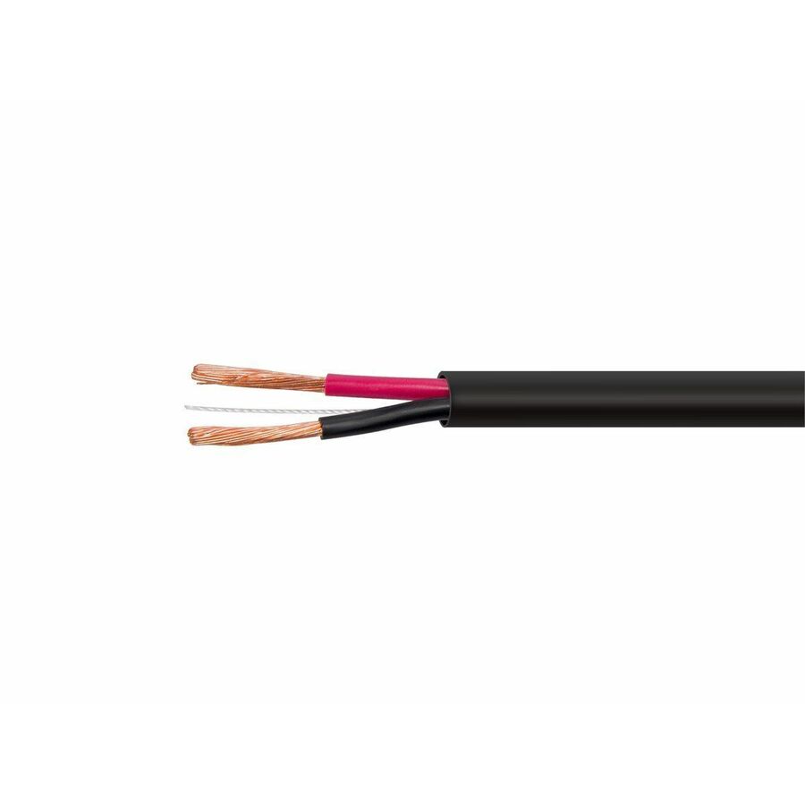 Monoprice Speaker Wire, CMP Rated, 2-Conductor, 16AWG, 500ft, Black