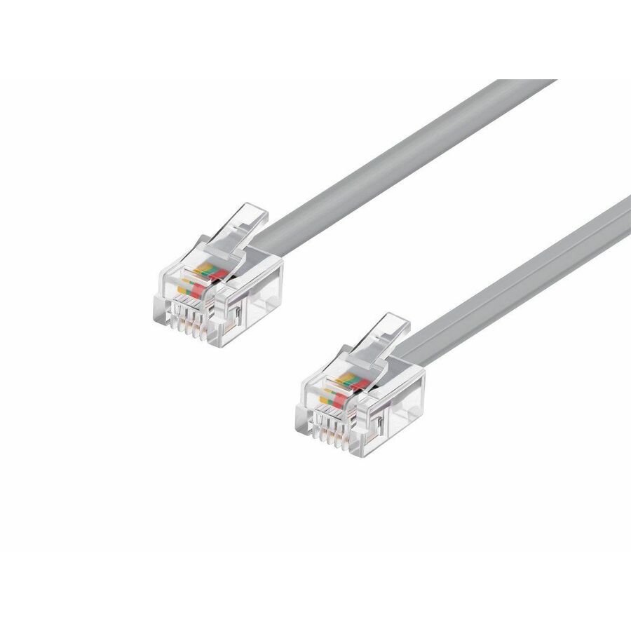 Monoprice Phone Cable, RJ11 (6P4C), Straight for Data - 50ft